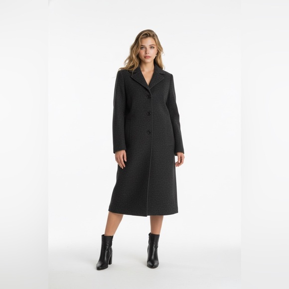 Vintage Grey Wool Blend Coat (Men's Large, Fits Women’s M/L Boyfriend Style) - Picture 13 of 13